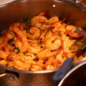 Crevettes sauce piquante